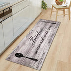 Cosysol Gris / 40cmx60cm Tapis de Cuisine Kitchen Seasoned With Love Classique