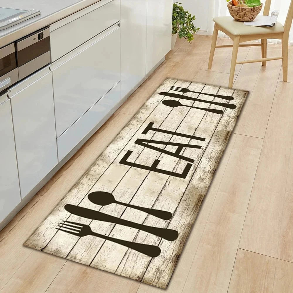 Cosysol Beige / 40cmx60cm Tapis de Cuisine Moderne EAT