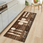 Cosysol Marron / 40cmx60cm Tapis de Cuisine Moderne EAT Drink be Merry