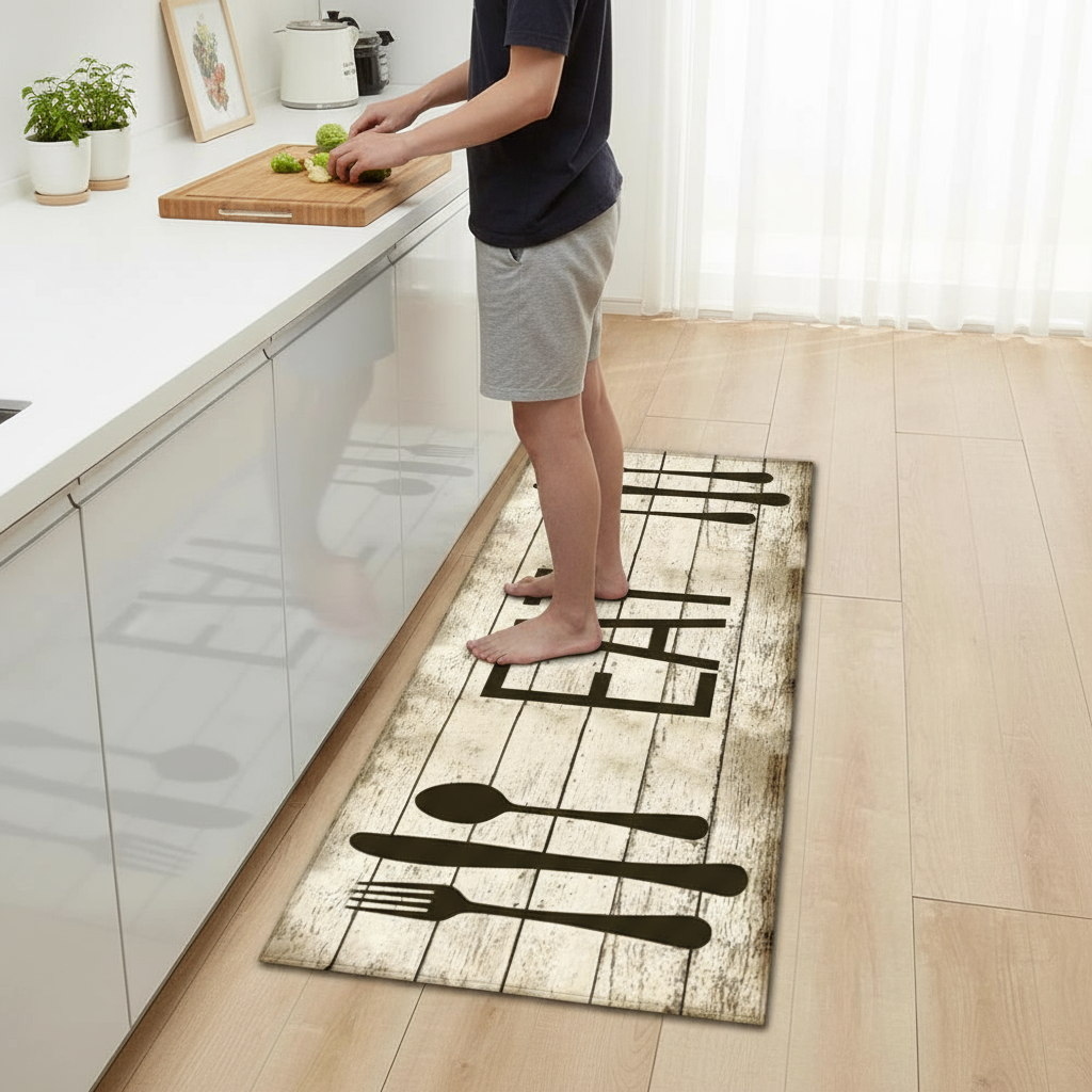 Tapis de Cuisine Moderne EAT - Élégance et Confort pour Votre Intérieur