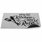 Tapis de cuisine moderne gris - my Kitchen my Rules