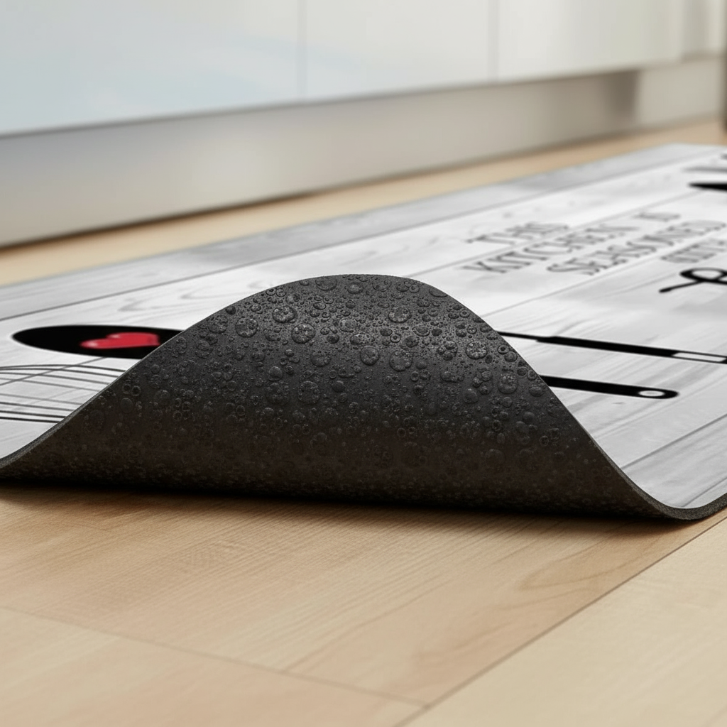 Tapis de cuisine moderne The Kitchen Love - Élégance et confort pour votre cuisine
