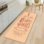 Cosysol Beige / 40cmx60cm Tapis de Cuisine My Kitchen My Rules Beige