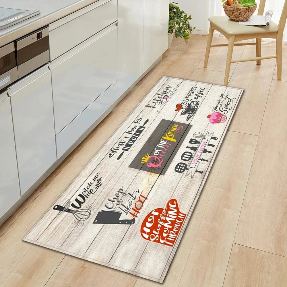 Cosysol Beige / 40cmx60cm Tapis de Cuisine Queen Of The Kitchen