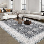 Ma boutique Gris / 120x170cm Tapis de salon style rétro Berbère