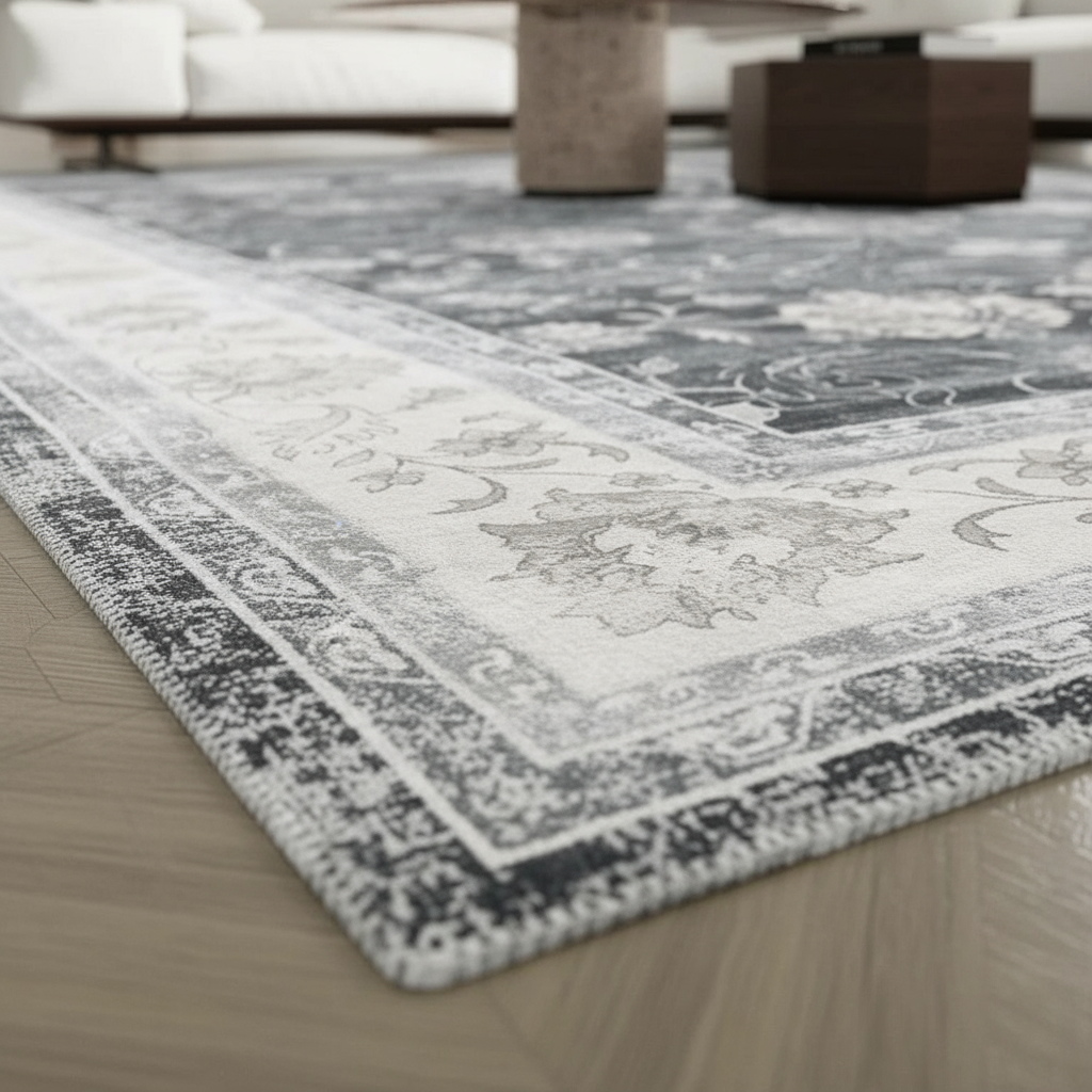 Tapis de salon style rétro Berbère – Élégance authentique avec un Tapis Berbère rétro Gris / 120x170cm