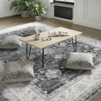 Tapis de salon style rétro Berbère – Élégance authentique avec un Tapis Berbère rétro Gris / 120x170cm