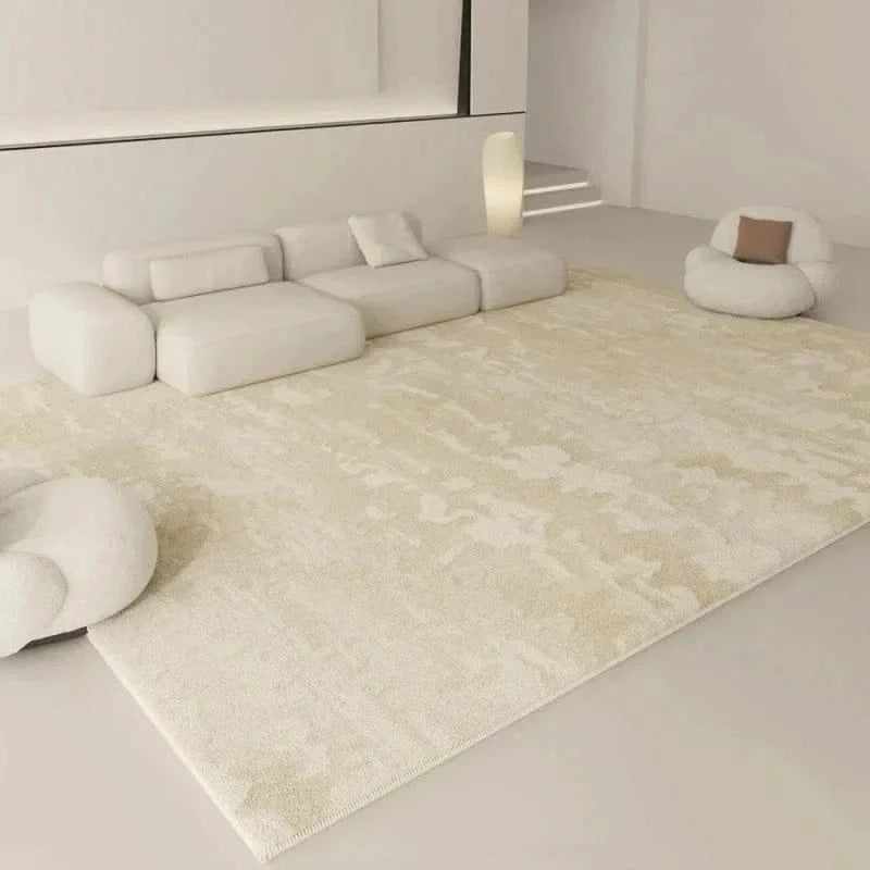 Ma boutique Beige / 80x120cm Tapis de style Wabi-sabi Beige élégance onduler