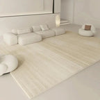 Ma boutique Beige / 80x120cm Tapis de style Wabi-sabi Beige élégante rayure