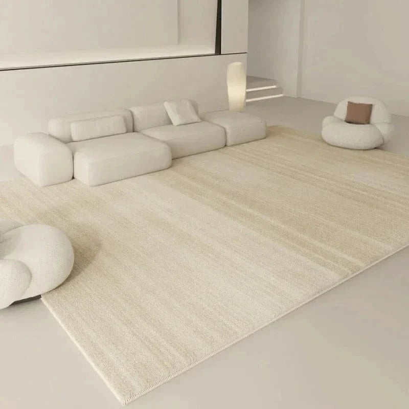 Ma boutique Beige / 80x120cm Tapis de style Wabi-sabi Beige élégante rayure