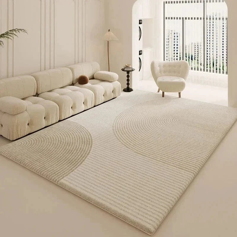 Ma boutique Beige / 80x120cm Tapis de style Wabi-sabi Beige et souple