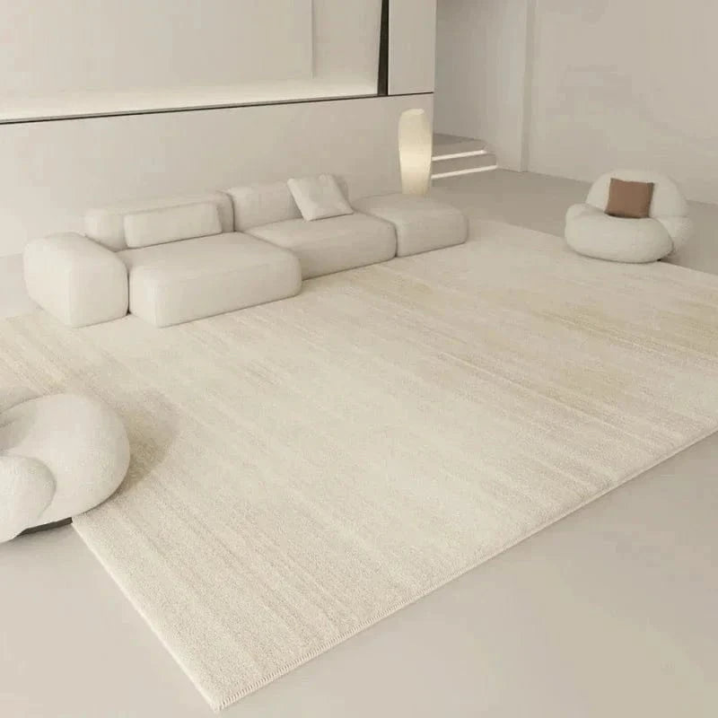 Ma boutique Beige / 80x120cm Tapis de style Wabi-sabi Beige toucher soyeux