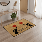 Tapis d'entrée cœur d'éléphant