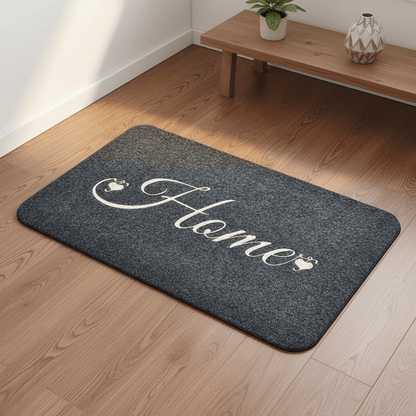 Tapis d'entrée confortable accueille cœur
