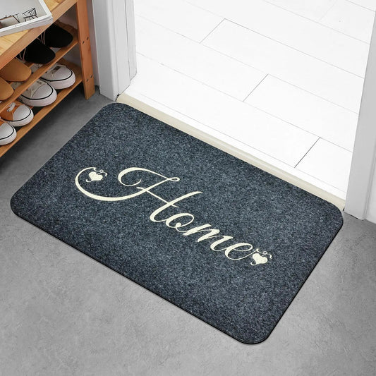 Tapis d'entrée confortable accueille cœur
