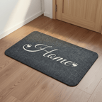 Tapis d'entrée confortable accueille cœur