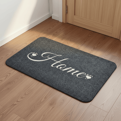 Tapis d'entrée confortable accueille cœur