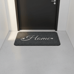Tapis d'entrée confortable accueille cœur