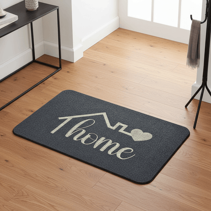 Tapis d'entrée confortable maison accueillante