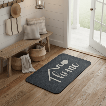 Tapis d'entrée confortable maison accueillante