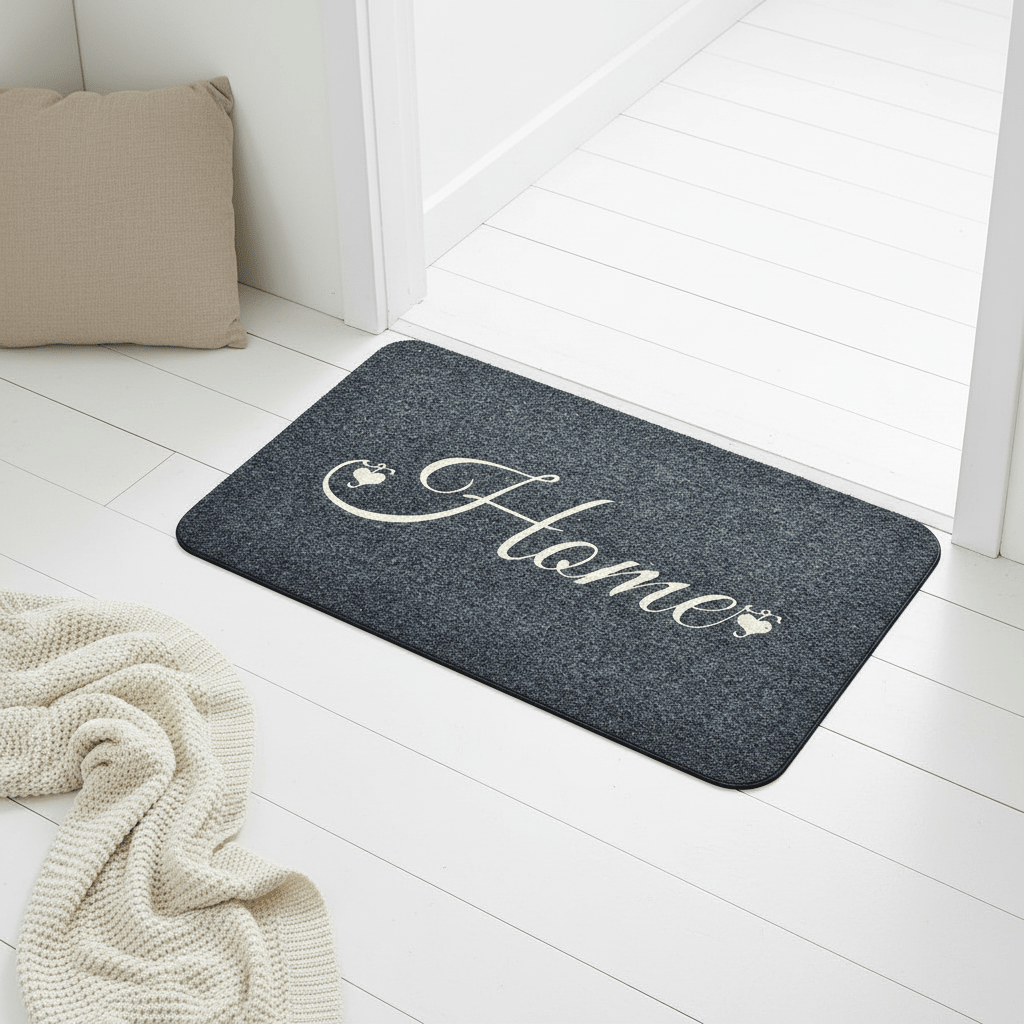 Tapis d'entrée confortable papillons