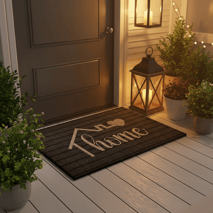 Tapis d'entrée maison accueillante