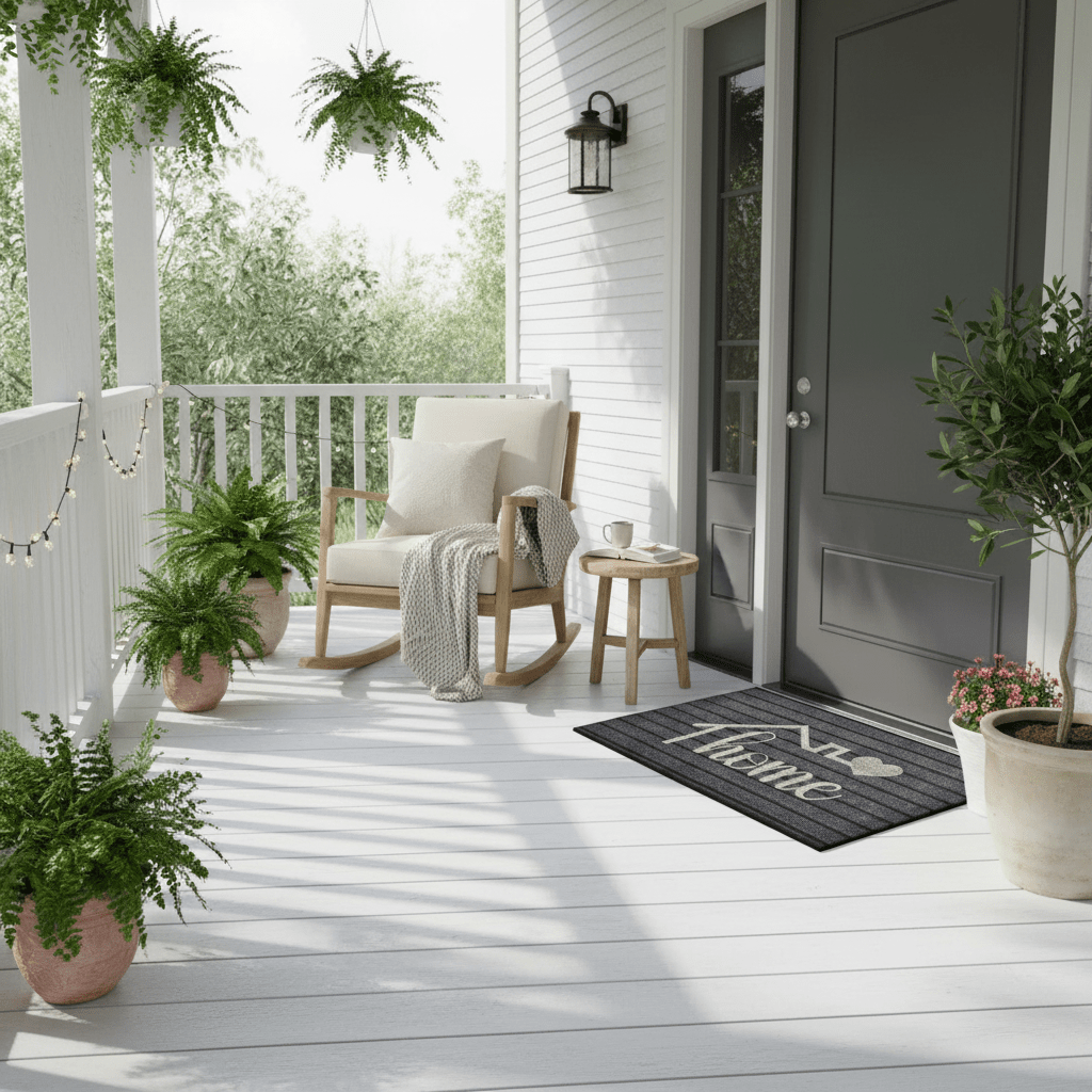 Tapis d'entrée maison accueillante