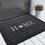 Tapis d'entrée maison cœur