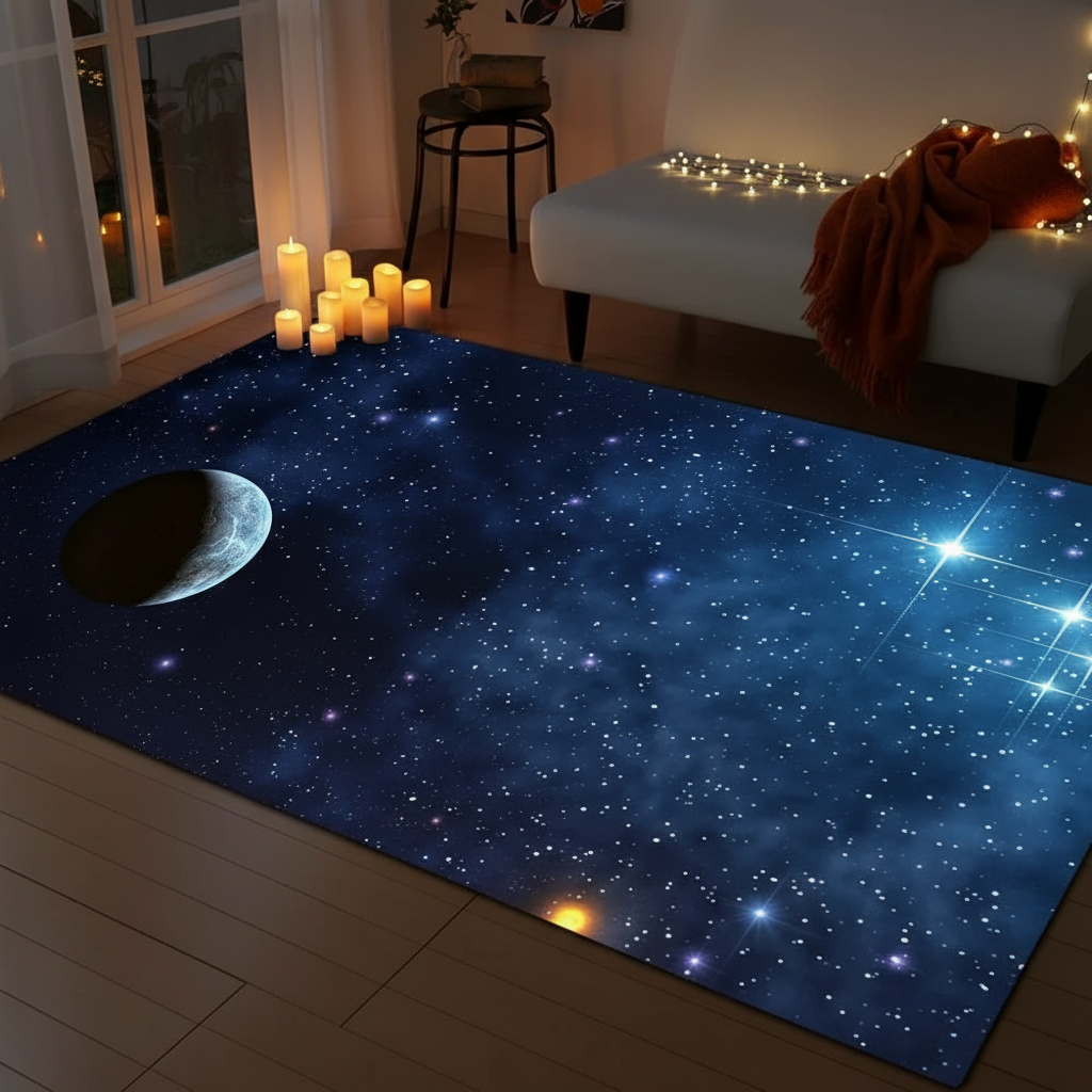 Tapis enfant espace total pour une chambre ludique et moderne