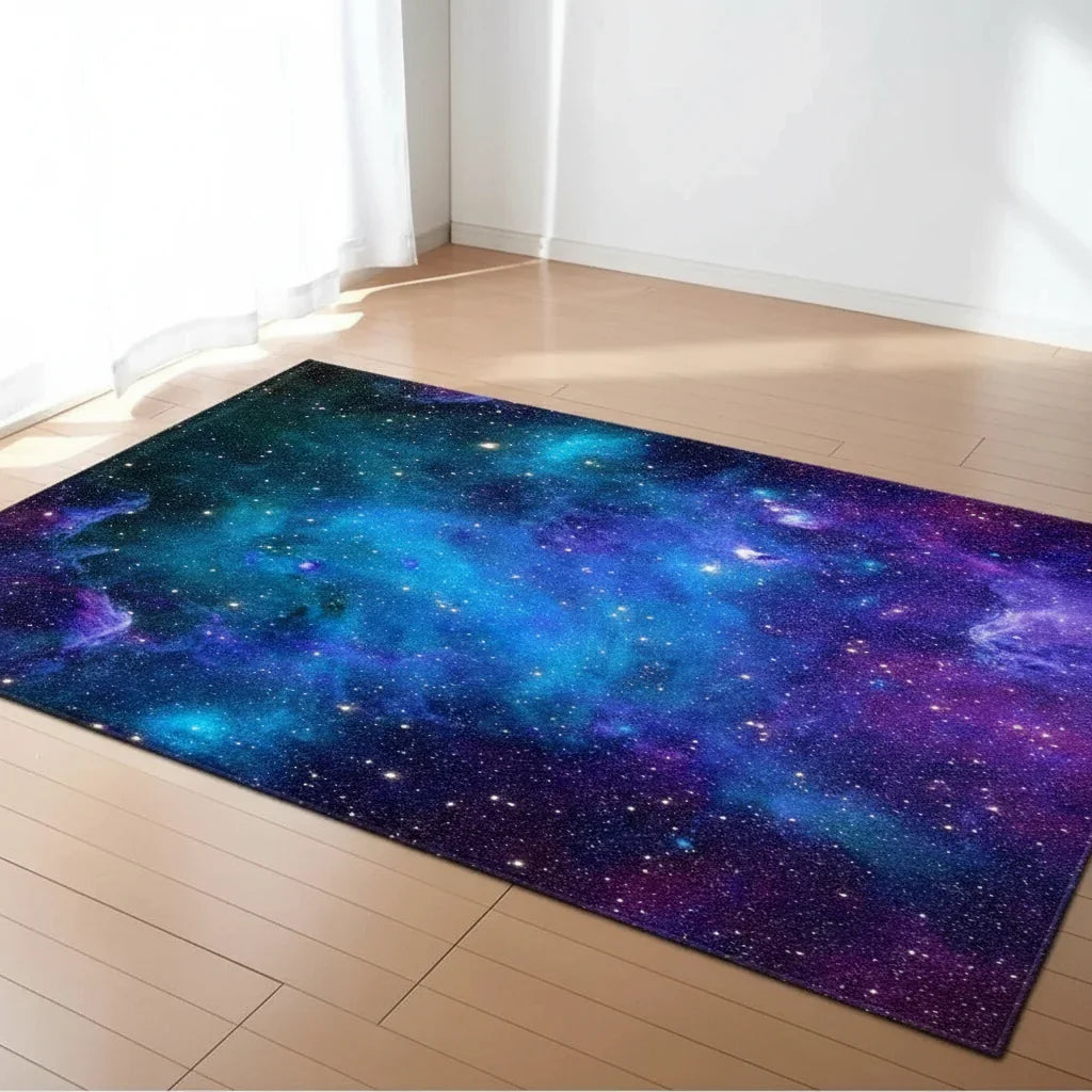 Tapis enfant millions d'étoiles pour une chambre magique Bleu / 40x60cm