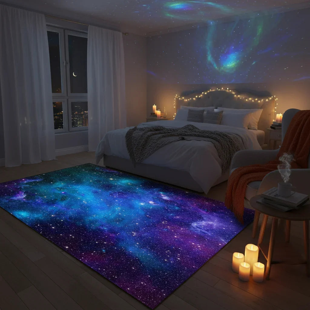 Tapis enfant millions d'étoiles pour une chambre magique