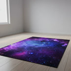 Tapis enfant nébuleuse violette pour une chambre magique Violet / 40x60cm