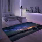 Tapis enfant paysage étoilé - Élégance nocturne pour la chambre d'enfant
