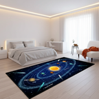 Tapis enfant système solaire 3D pour une chambre ludique et éducative