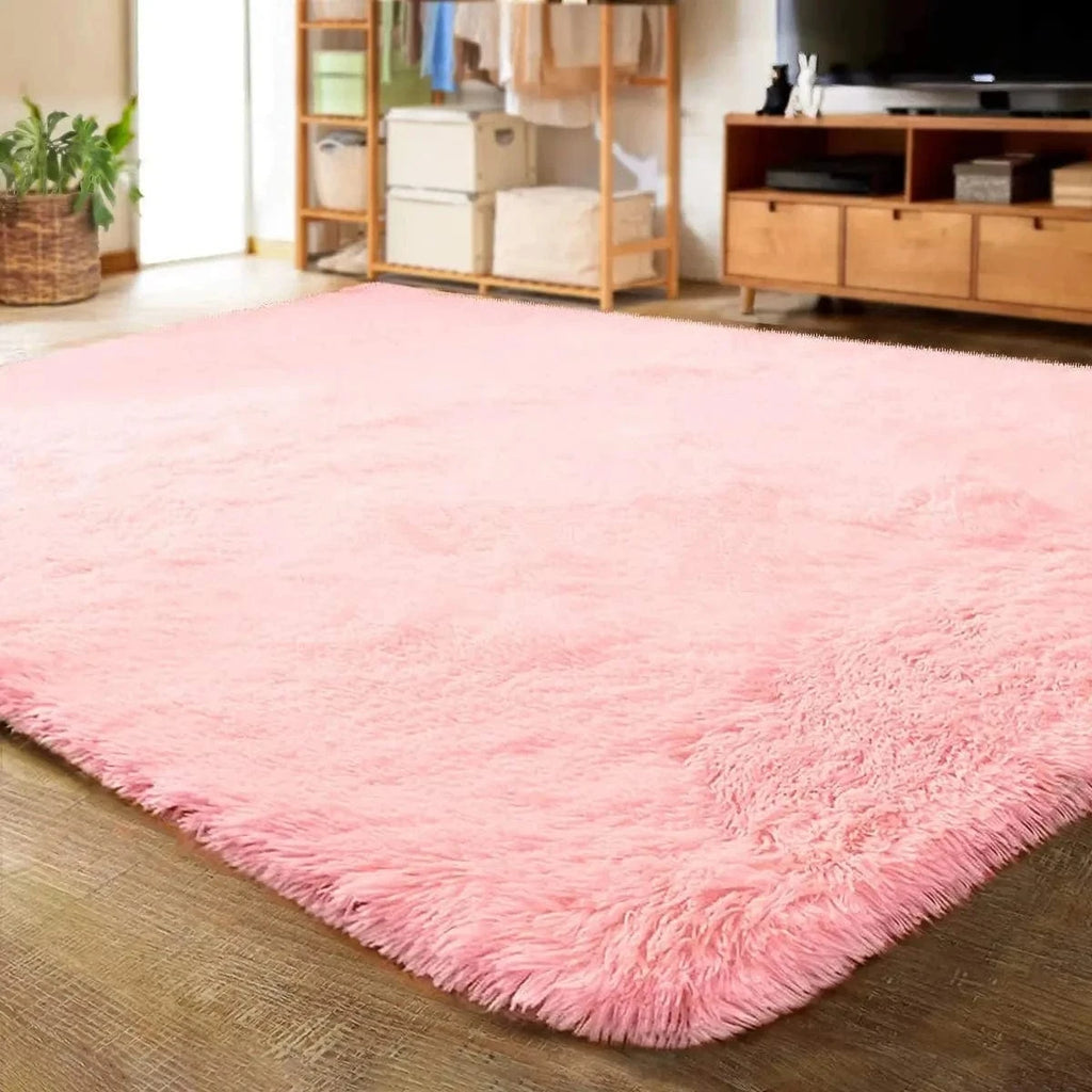 Ma boutique Rose / 160cmx200cm Tapis épais et moelleux Shaggy Rose