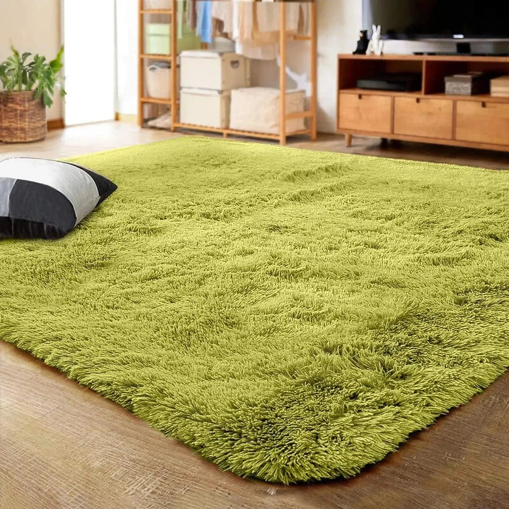 Ma boutique Vert / 160cmx200cm Tapis épais et moelleux Shaggy Vert