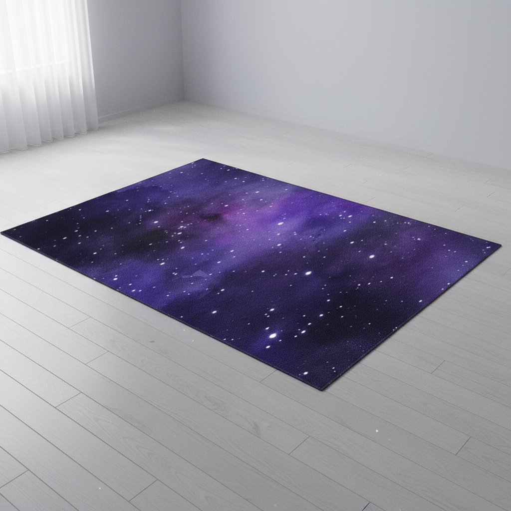 Tapis étoilé pour chambre d'enfant Intersidérale - Créez un Univers Magique pour Votre Petit Astronaute