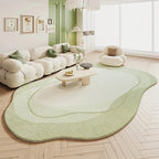 Ma boutique Vert / 80x120cm Tapis forme irrégulière de salon Vert citron