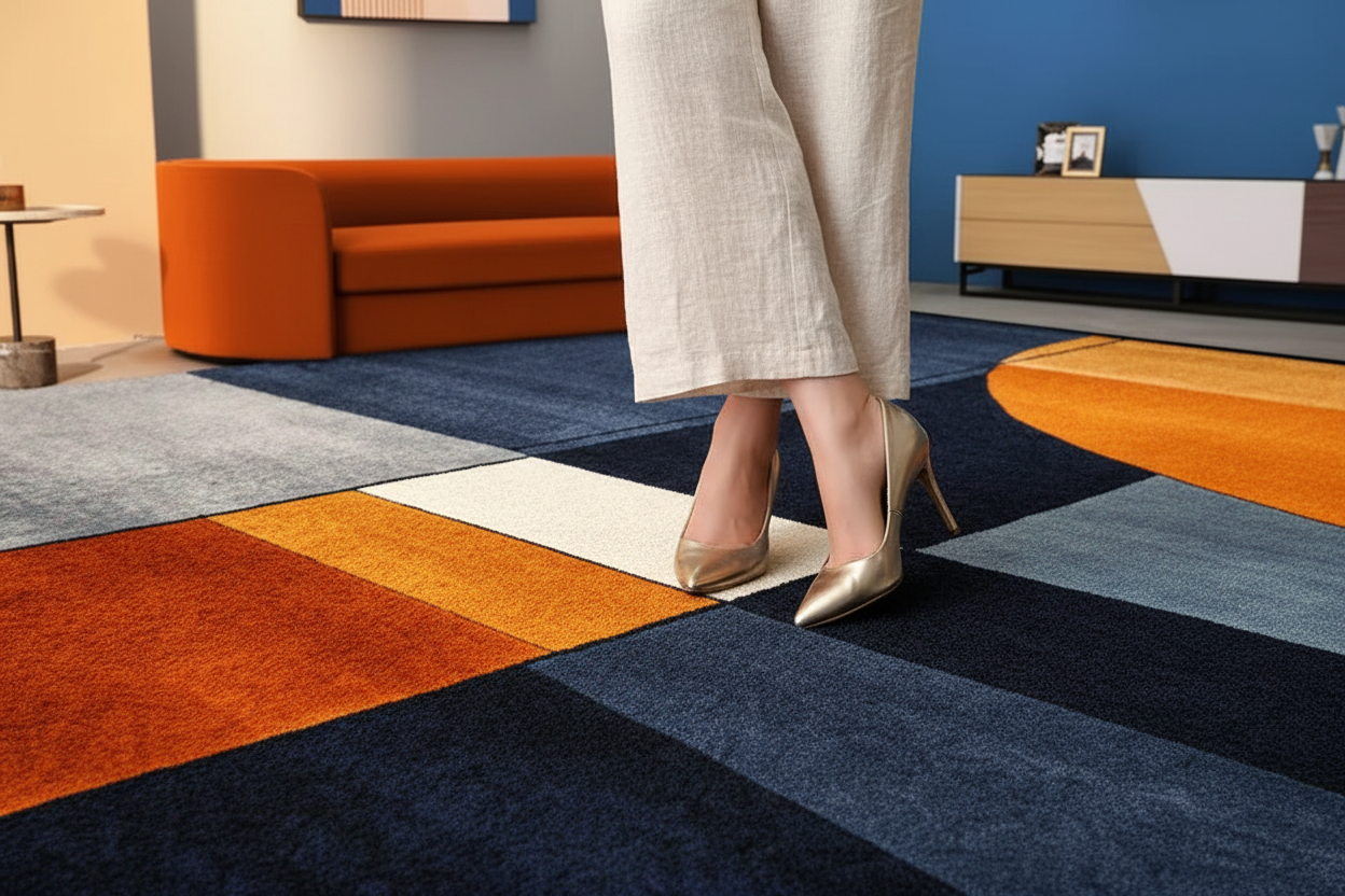 Tapis géométrique classe et chic - Lifestyle élégant