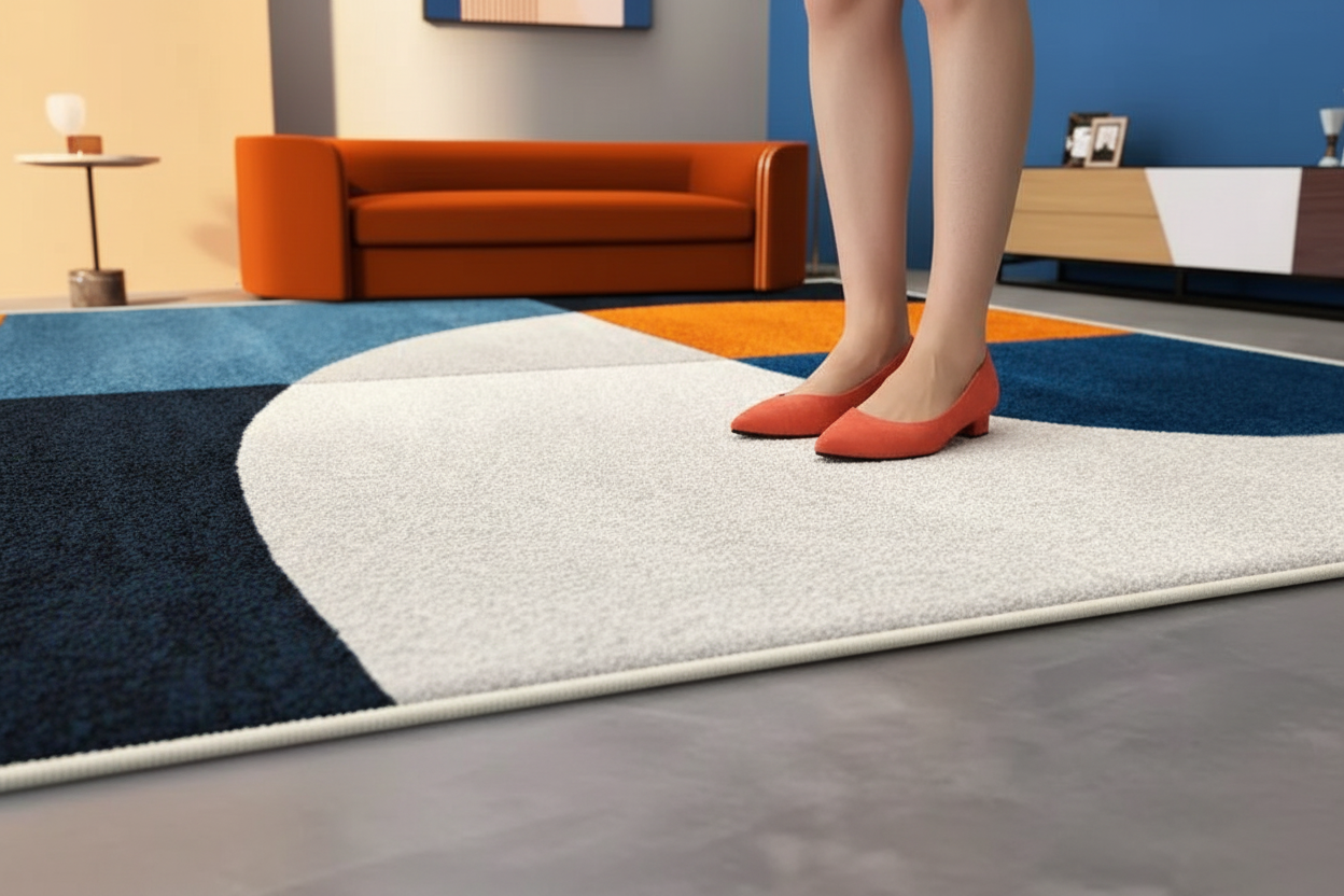 Tapis géométrique moderne - Lifestyle texture