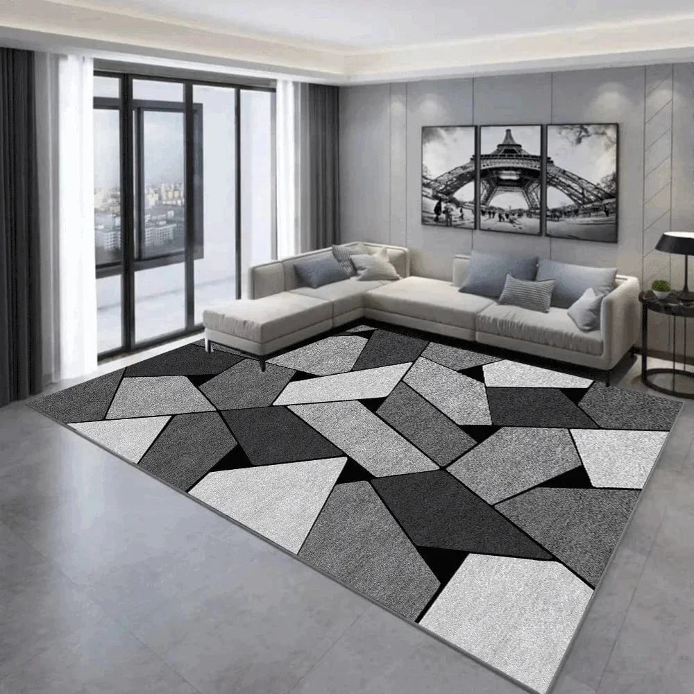 Cosysol Gris / 40x60cm 16x24inch Tapis géométrique Nordique Angle Artistique