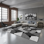 Tapis géométrique nordique Angle Artistique pour un intérieur moderne