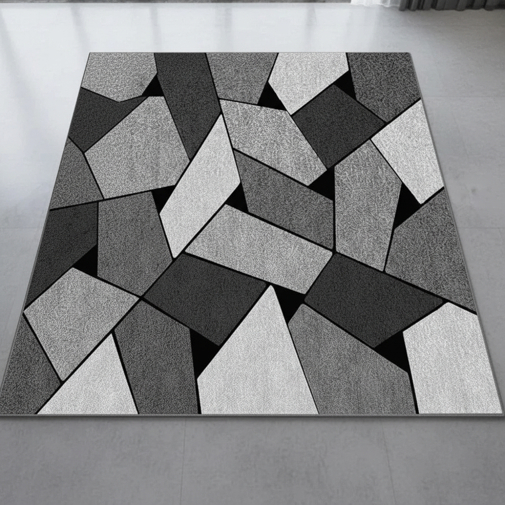 Tapis géométrique nordique Angle Artistique pour un intérieur moderne