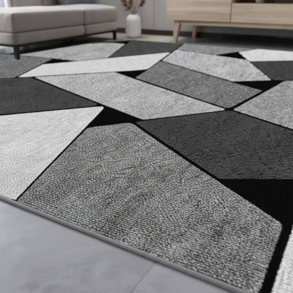 Tapis géométrique nordique Angle Artistique pour un intérieur moderne