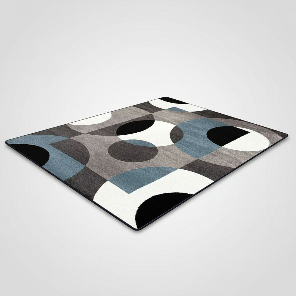 Tapis géométrique nordique en forme artistique pour une décoration moderne