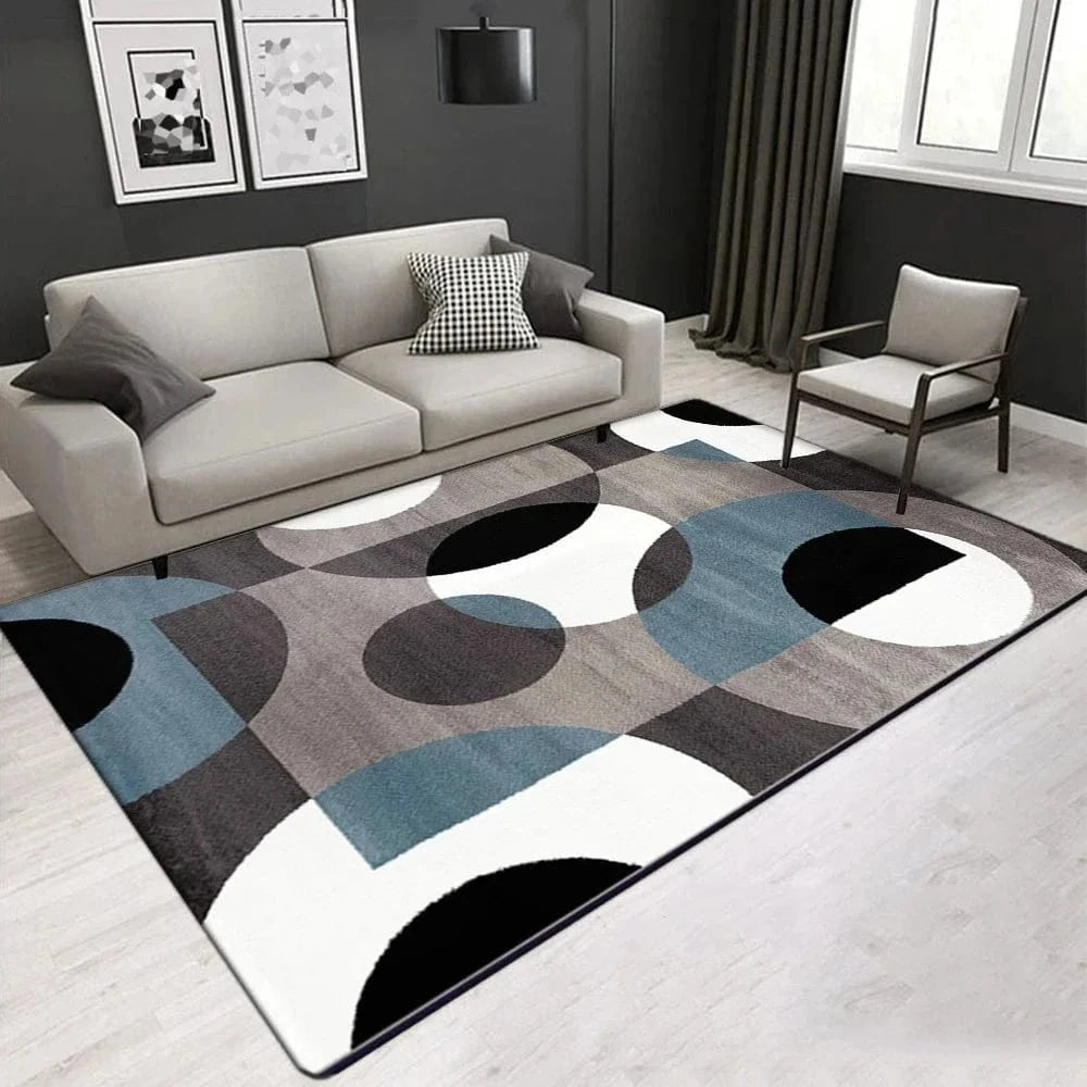 Cosysol Gris / 40x60cm 16x24inch Tapis géométrique Nordique forme artistique