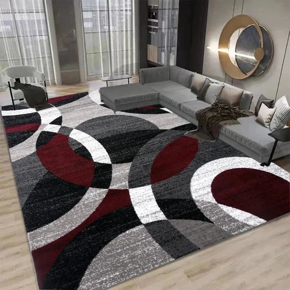 Cosysol Noir / 40x60cm 16x24inch Tapis géométrique Nordique Moderne Ambiance