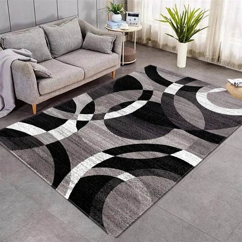 Cosysol Gris / 40x60cm 16x24inch Tapis géométrique Nordique Style Moderne