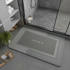 Tapis gris douche italienne