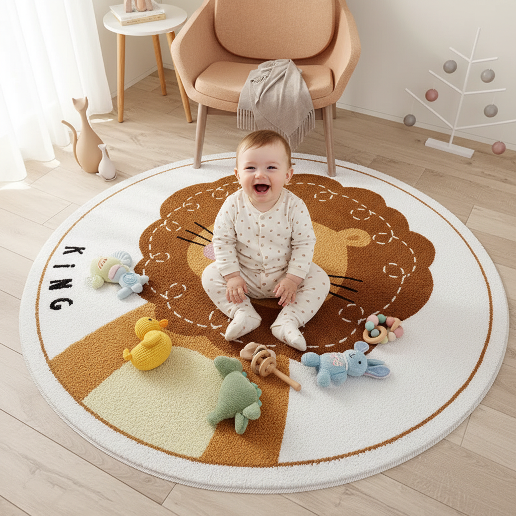 Tapis lion King - bébé qui rit
